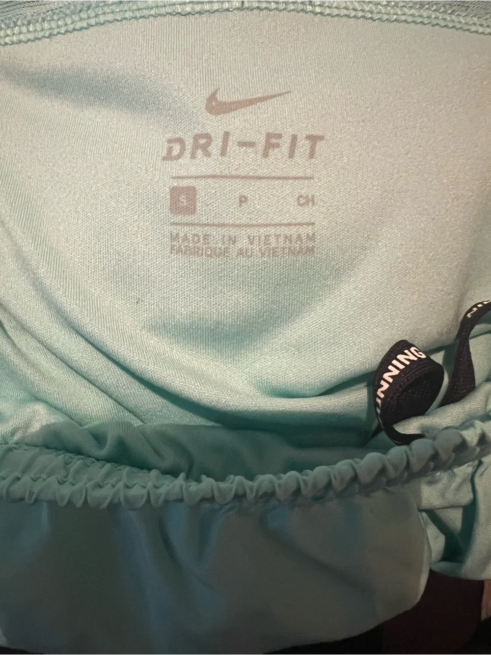 Nike Dri Fit Running Shorts Womens S Medium Dry Tempo Inner Lined Light Blue